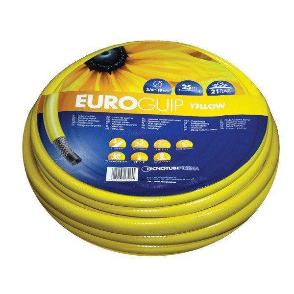 Шланг для полива Tecnotubi Euro Guip Yellow садовый диаметр 5/8 дюйма, длина 50 мП